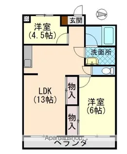 倖久三番町ビル【504号室】の間取り