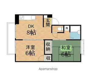 ハイムSI A【1階】の間取り