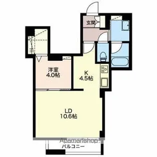シャーメゾン奥平【1階】の間取り