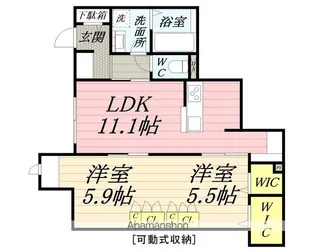 AVENIR M【1階】の間取り