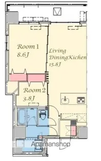 スプランディッド上野NORTH【2階】の間取り