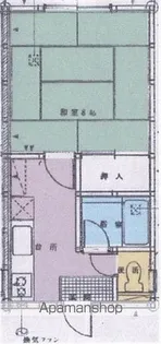 グリーンパーク花【205号室】の間取り