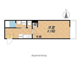 アークリード浜大津【4階】の間取り