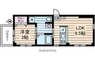 シャリエール森下【301号室】の間取り