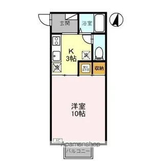 クリア上越【2階】の間取り