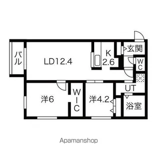 AO AKUA CTS (アオアクアシーティーエス)【3階】の間取り
