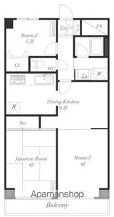 ストークマンション弘明寺【9階】の間取り