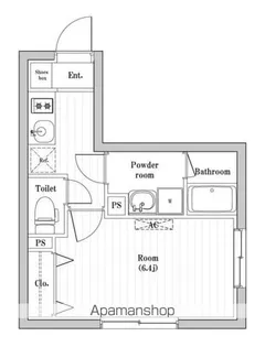 東京都渋谷区本町5丁目【マンション】の間取り