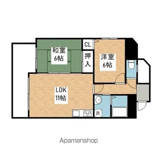 グランフィルドちくさ【3階】の間取り