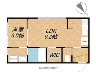 エクセルピーク【202号室】の間取り