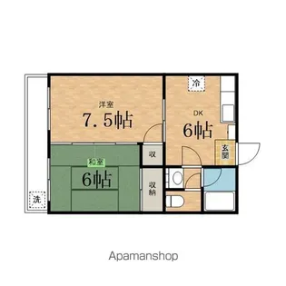 ハイブリッヂ・マンション【303号室】の間取り