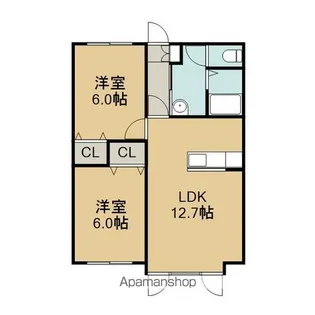 TMハイツA【104号室】の間取り