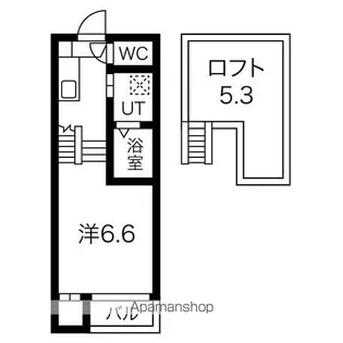 VILLA LA FONTE【103号室号室】の間取り