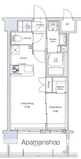 ネストピア博多SIDE TERRACE【8階】の間取り