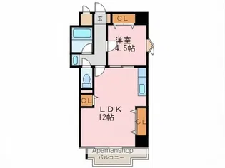 Kステーション大橋【6階】の間取り