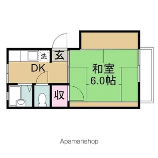コーポ十亀【2階】の間取り