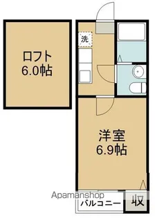 STAGE東仙台【2階】の間取り