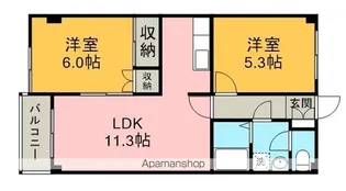 エトワールマンション【306号室】の間取り