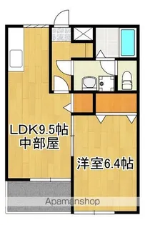 リバーサイド向町【202号号室】の間取り