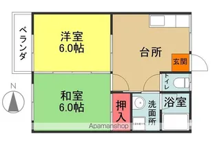 ドミール大原【2階】の間取り