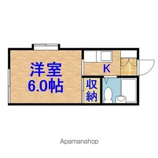 コーポKAZUKI【106号室】の間取り