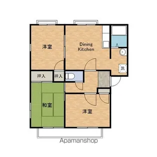サンプライム阪南【A101号室】の間取り