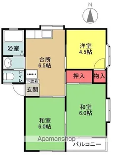 森コーポ【201号室】の間取り