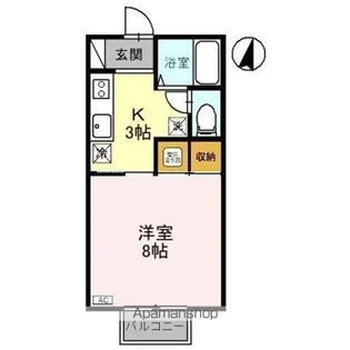 クリア上越【2階】の間取り