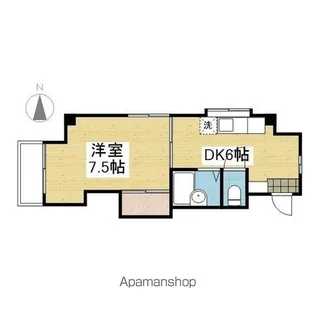 オレンジハイム三好【206号室】の間取り