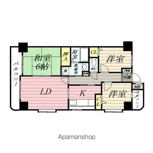 フェリースいずみ中央【5階】の間取り