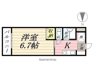 ヒルサイドハウス【2階】の間取り