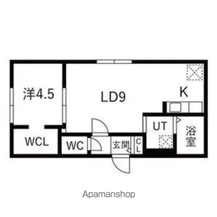 HERO YAMAHANA2【4階】の間取り