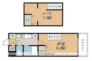 セコンダリー谷畑【510号室】の間取り