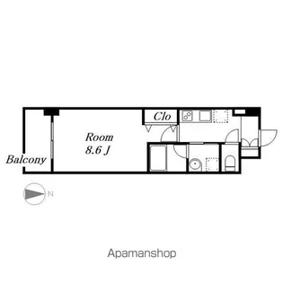 PURE RESIDENCE 名駅南【6階】の間取り