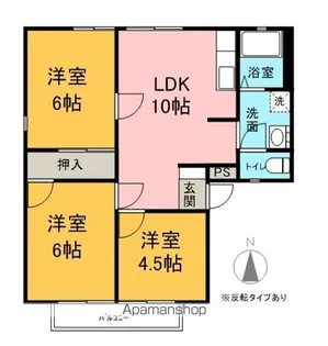 アーバンのぐちB【201号室】の間取り