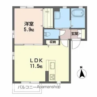 シャーメゾンM・Ⅱ【2階】の間取り