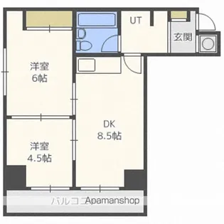 大通24マンション【6階】の間取り