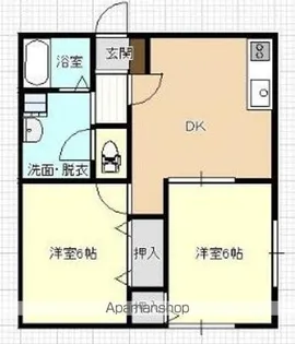 ファミーユ宮前A棟【203号室】の間取り
