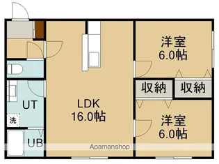 レジデンスM&K【103号室】の間取り