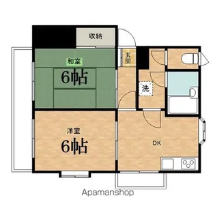 日野台みすずマンション【4階】の間取り