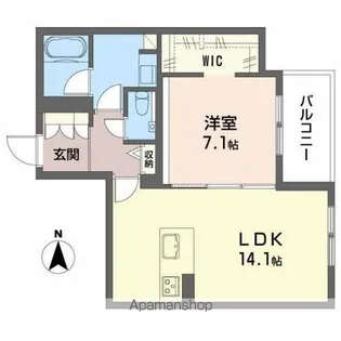 シャーメゾンステージ清水【3階】の間取り