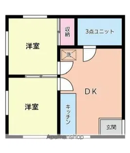 サニーハイツ【1階】の間取り
