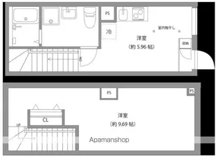 MONSOLEIL水天宮【1階】の間取り
