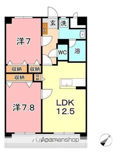 ベルフォーレ水島【6階】の間取り