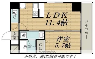 ORSUS新大阪【12階】の間取り