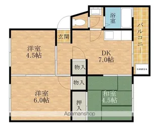 春木マンション【B102号室】の間取り