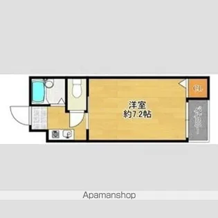 ミドゥスジ堺【2階】の間取り