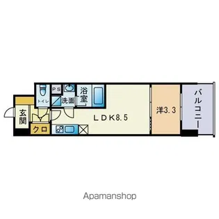 AIFLAT吉塚駅前【302号室】の間取り