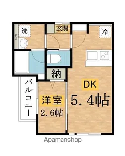 KEIAI RESIDENCE 北野【201号室】の間取り
