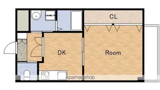 ブエナビスタ貝塚【206号室】の間取り